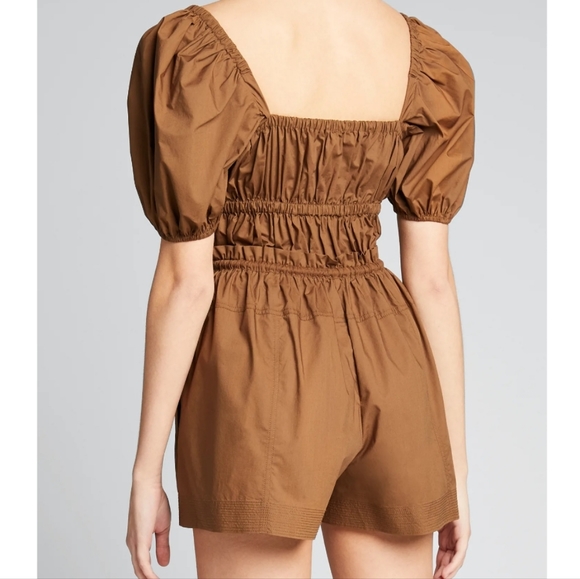 Ulla Johnson Alegria Poplin Playsuit Desert Palm New With Tags Size 12 - Picture 3 of 13